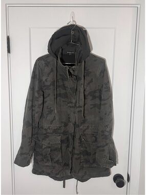 James Perse Forest Camo Long Jacket